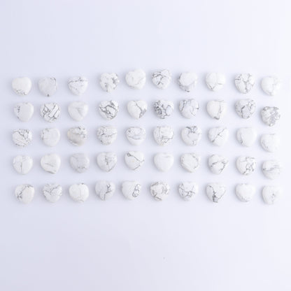 50 pcs Mini White Howlite Hearts - Expert Wholesale and Supplier of Wholesale Crystals & Bulk Gemstones, ["Hearts","White Howlite"]