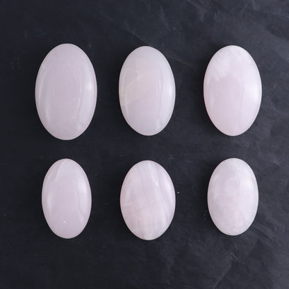 Pink Mangano Calcite Palm Stone Set of 6