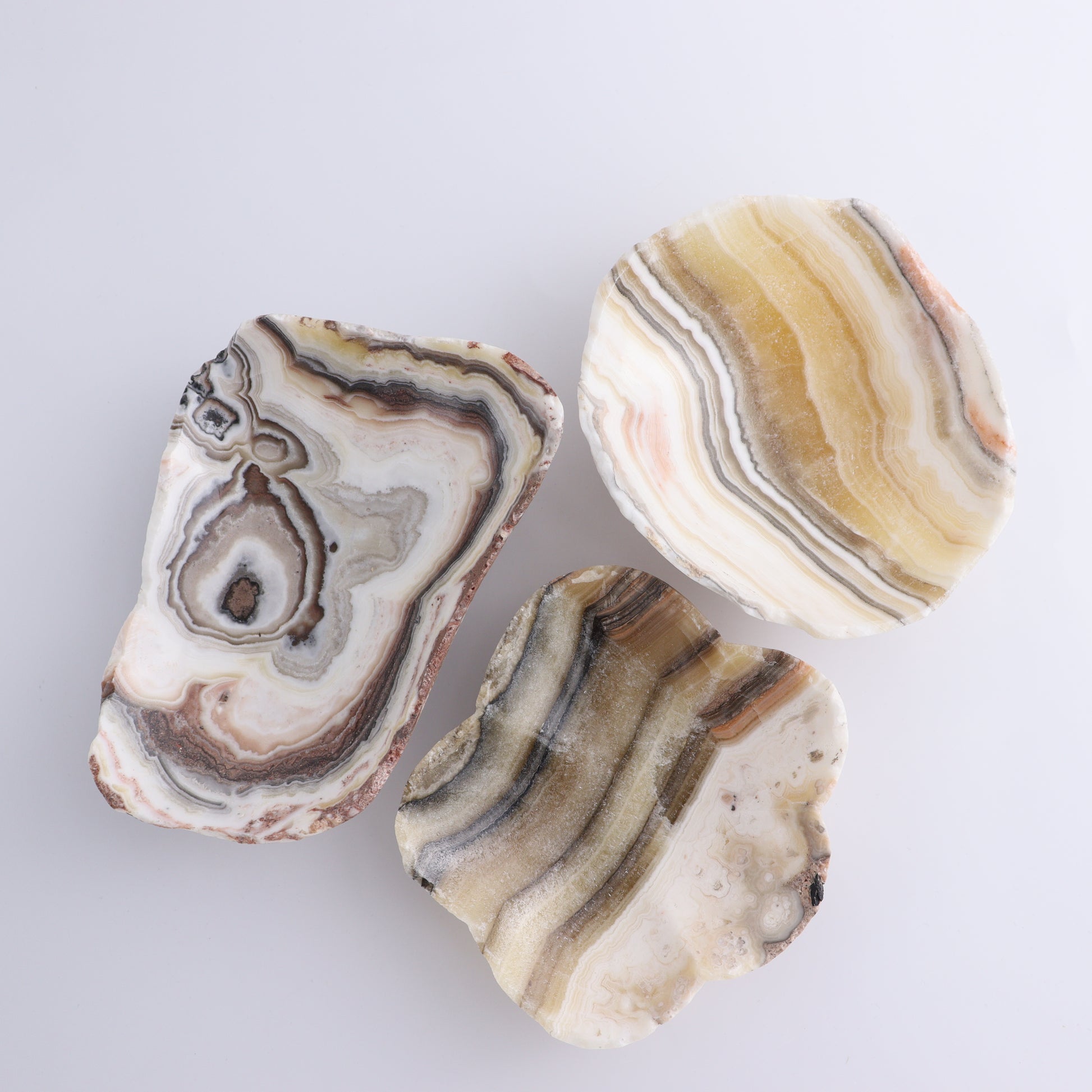 Onyx Bowl Set of 3 - Expert Wholesale and Supplier of Wholesale Crystals & Bulk Gemstones, ["Bowls","Mexico","onyx"]