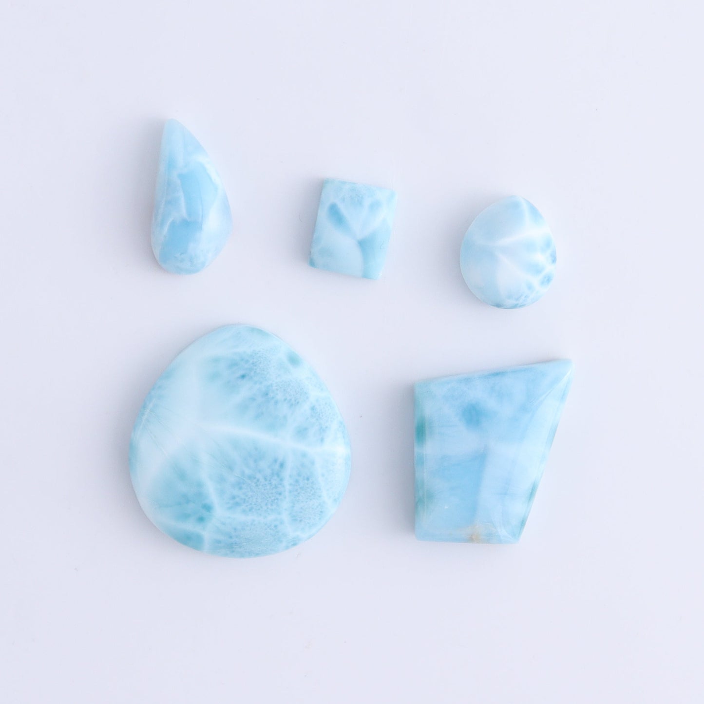 Larmiar Cabs Set of 10 - Expert Wholesale and Supplier of Wholesale Crystals & Bulk Gemstones, ["Cabs","Freeform","Freeforms","Larimar"]