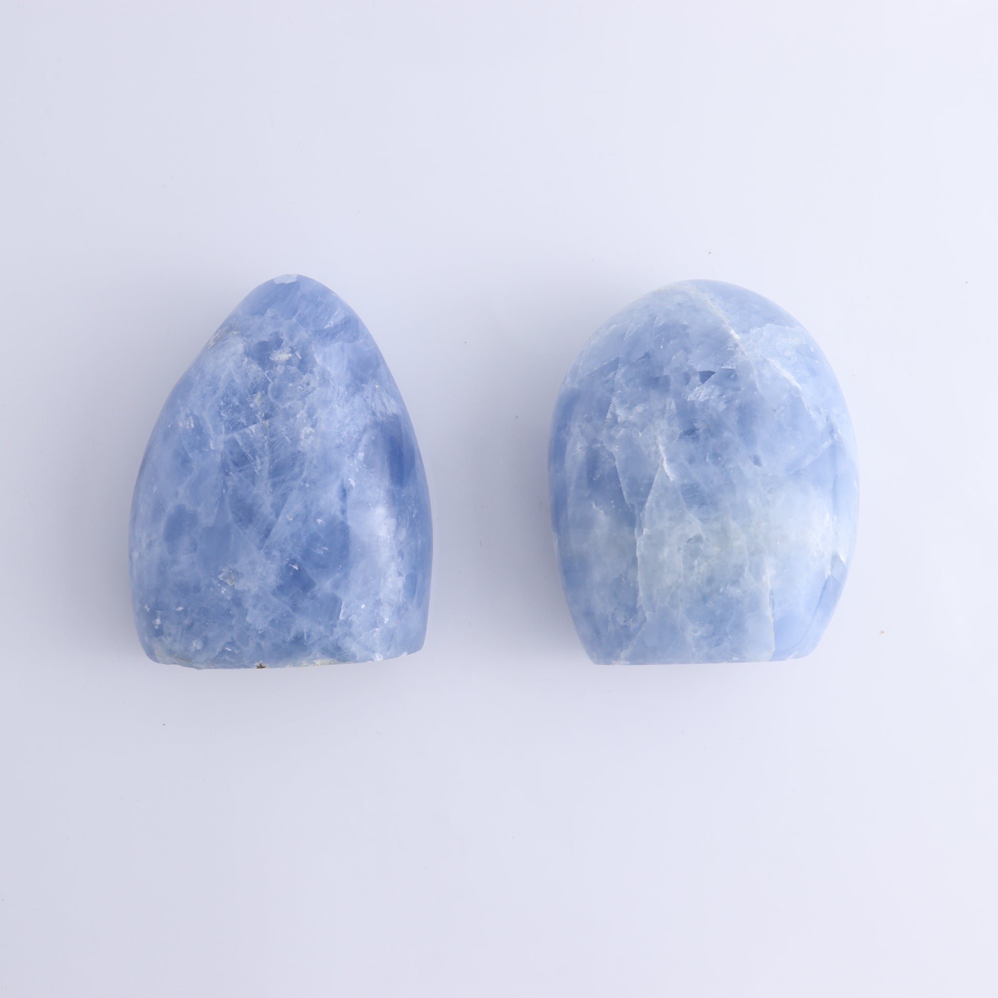 Blue Calcite Set of 4 - Expert Wholesale and Supplier of Wholesale Crystals & Bulk Gemstones, ["Blue Calcite","Calcite","Freeform","Madagascar"]