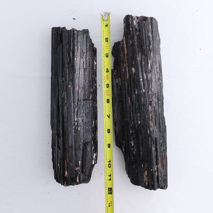 Black Tourmaline Log Set of 2