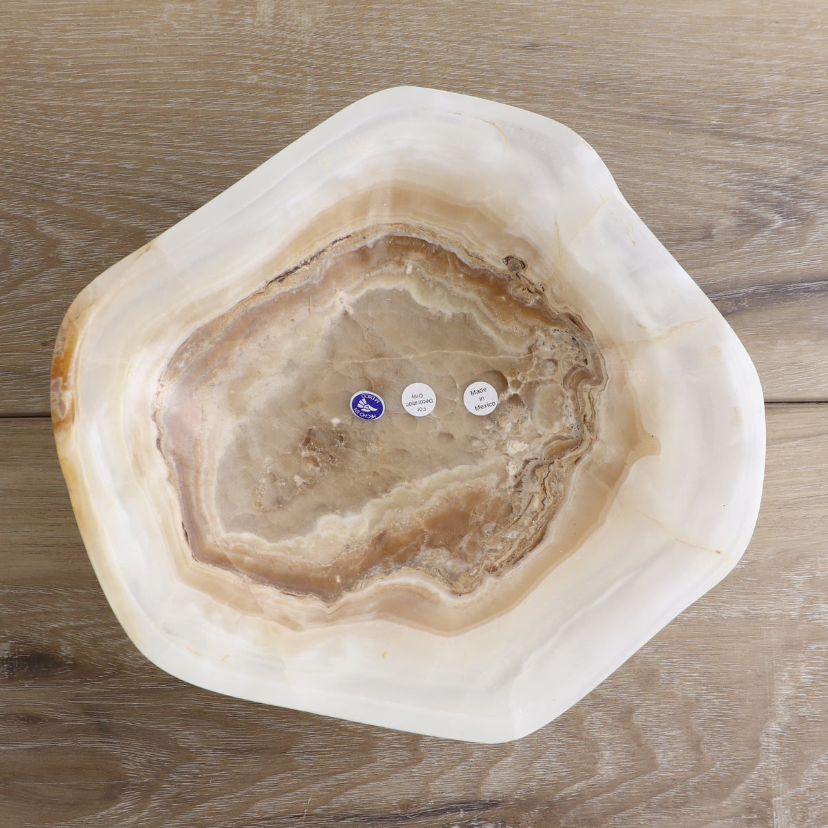 Mexican Onyx/Calcite Bowl 9"