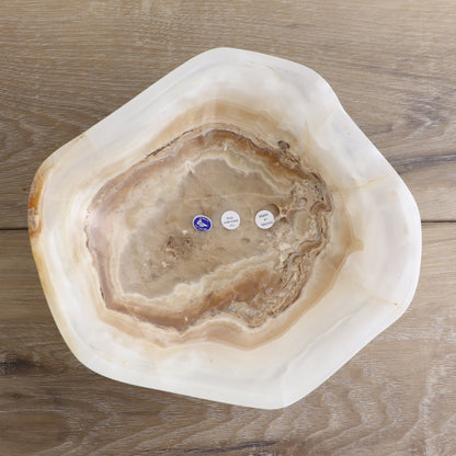 Mexican Onyx/Calcite Bowl 9"
