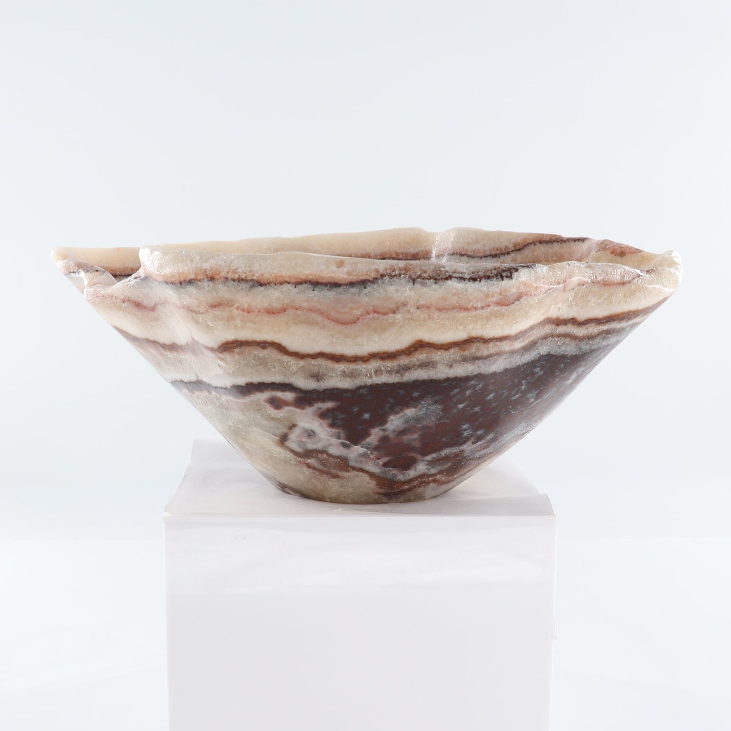 Mexican Onyx/Calcite Bowl 15"
