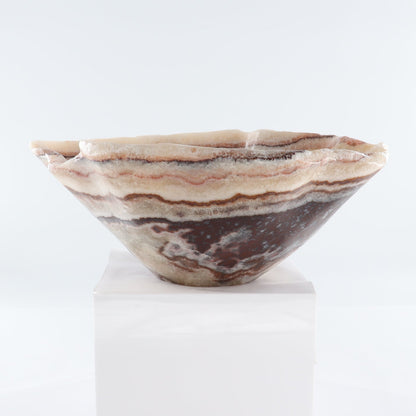 Mexican Onyx/Calcite Bowl 15"