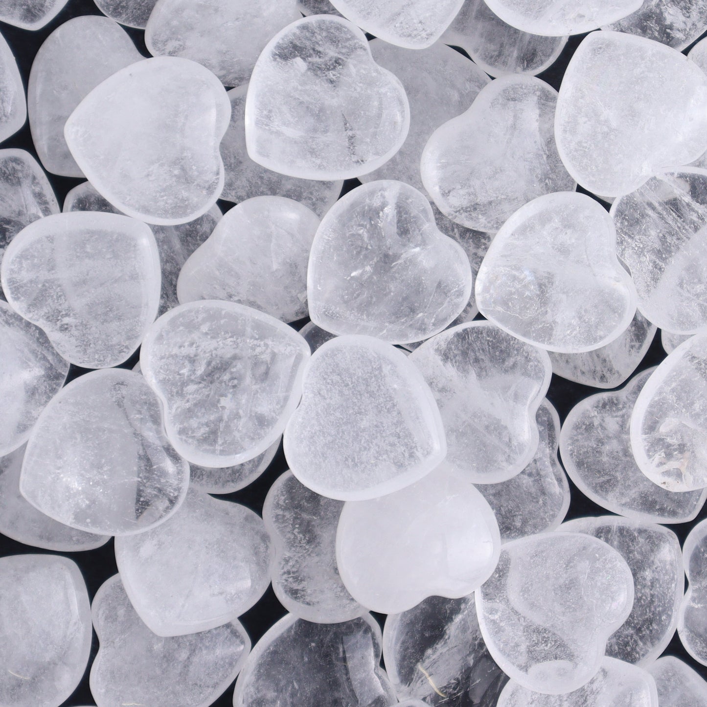 50 pcs Mini Clear Quartz Hearts - Expert Wholesale and Supplier of Wholesale Crystals & Bulk Gemstones, ["Clear Quartz","Hearts","Quartz"]