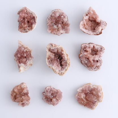 Pink Amethyst Clusters Set of 24