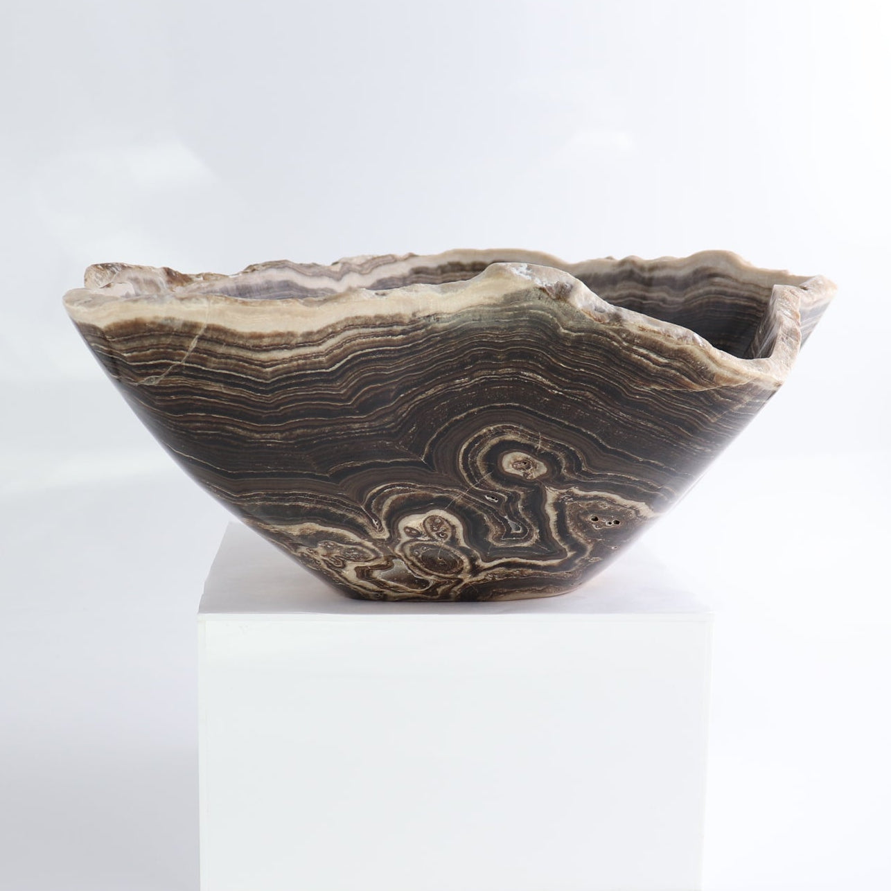 Mexican Onyx/Calcite Bowl 14"