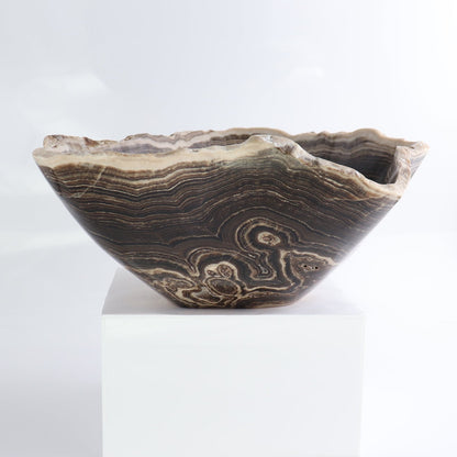 Mexican Onyx/Calcite Bowl 14"