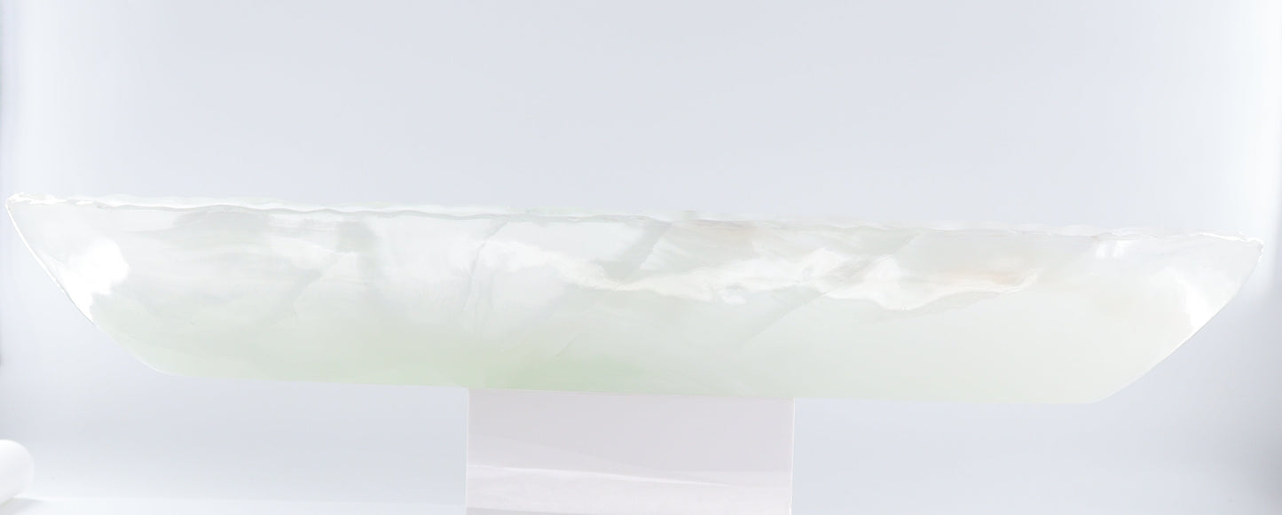 Mexican Onyx/Calcite Canoe Bowl - Expert Wholesale and Supplier of Wholesale Crystals & Bulk Gemstones, ["Bowls","Calcite","canoe","Mexico","onyx"]