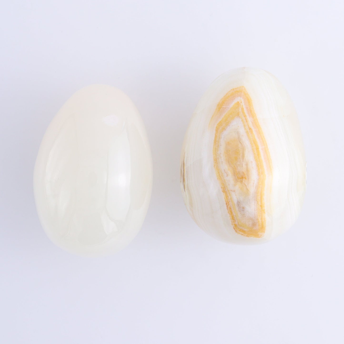 White Onyx Eggs Set of 6 - Expert Wholesale and Supplier of Wholesale Crystals & Bulk Gemstones, ["Calcite","Eggs","Mexico"]