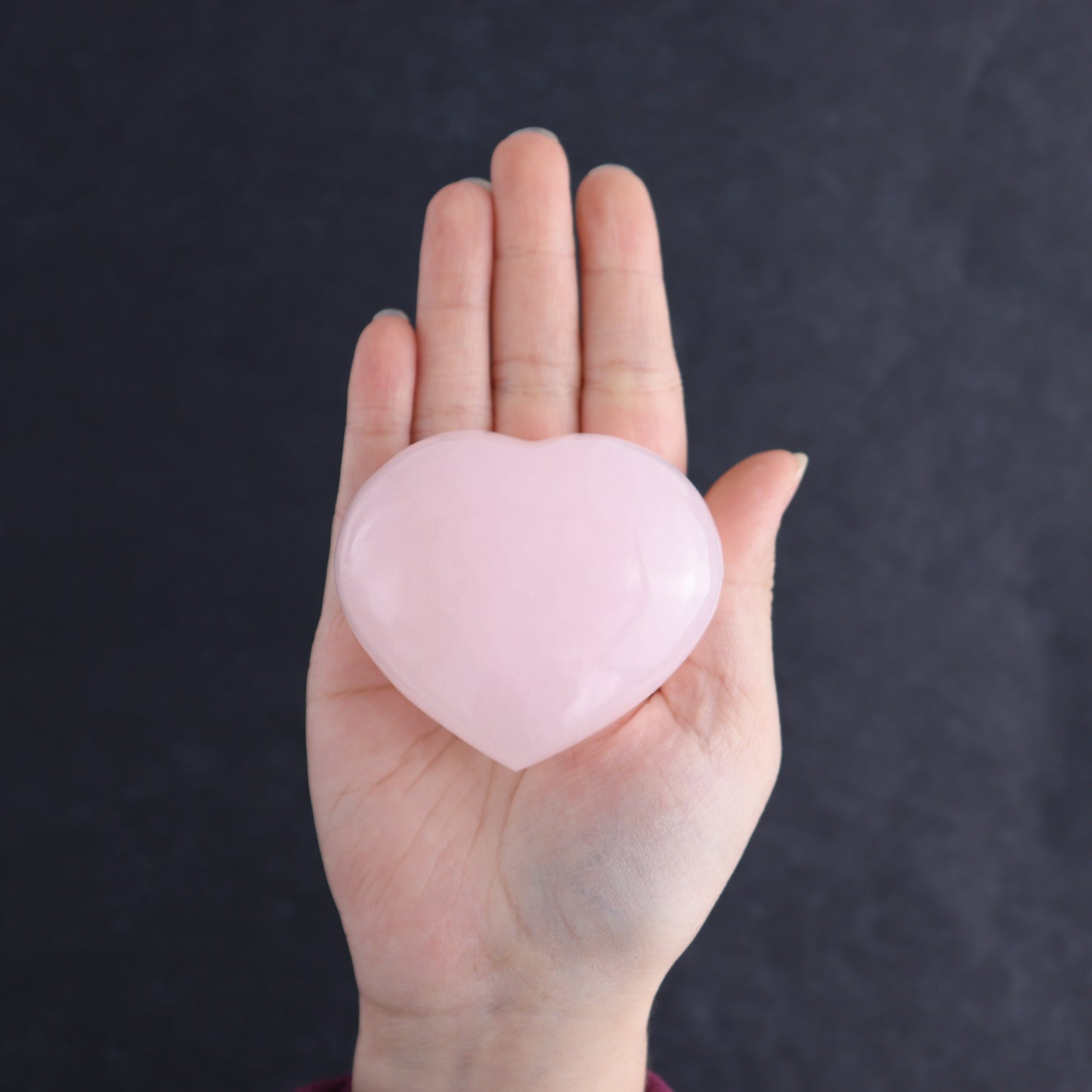Pink Mangano Calcite Hearts Set of 6 - Expert Wholesale and Supplier of Wholesale Crystals & Bulk Gemstones, ["Calcite","Hearts","Madagascar","Pink Calcite"]