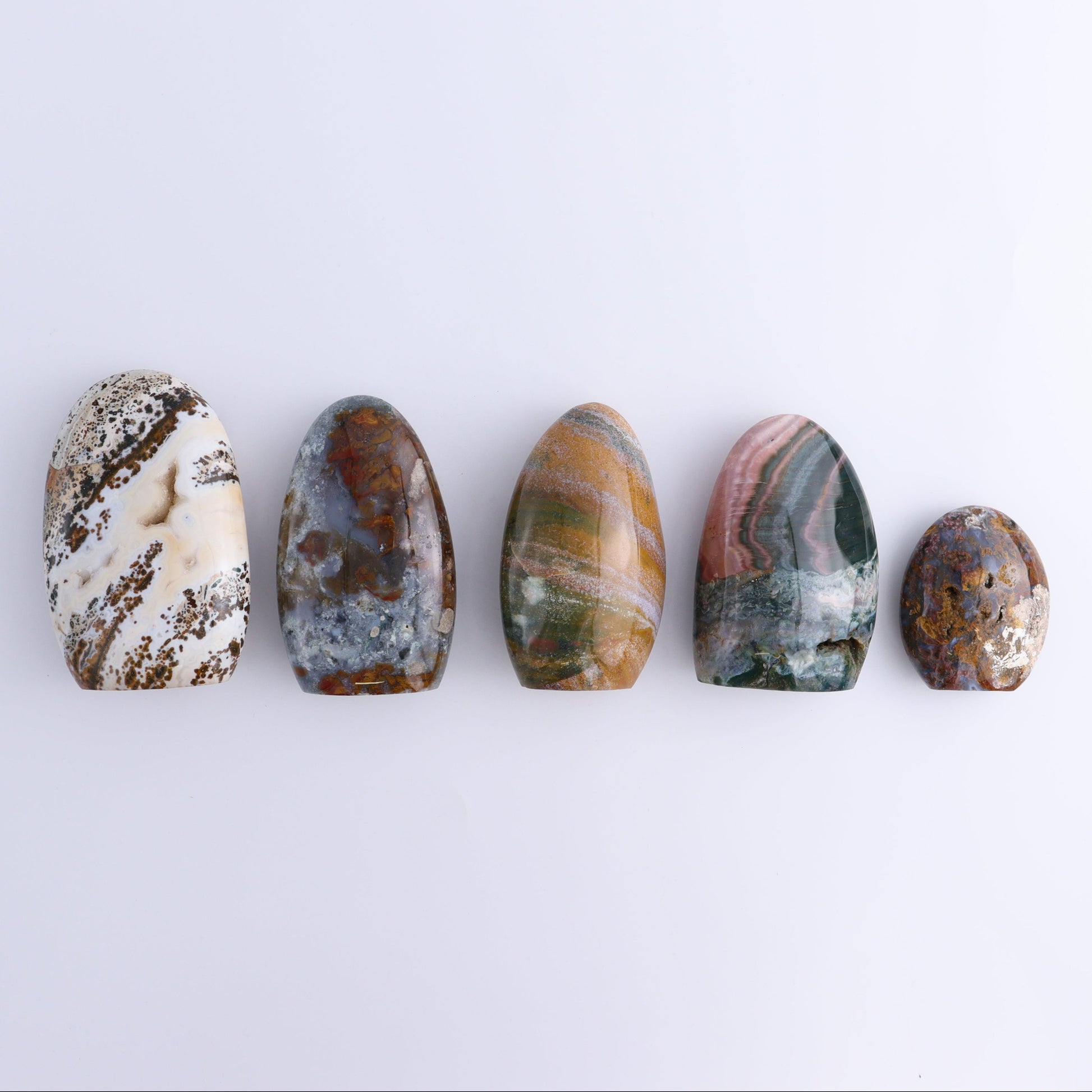 Ocean Jasper Freeform Set of 5 - Expert Wholesale and Supplier of Wholesale Crystals & Bulk Gemstones, ["Freeforms","jasper","Ocean Jasper"]