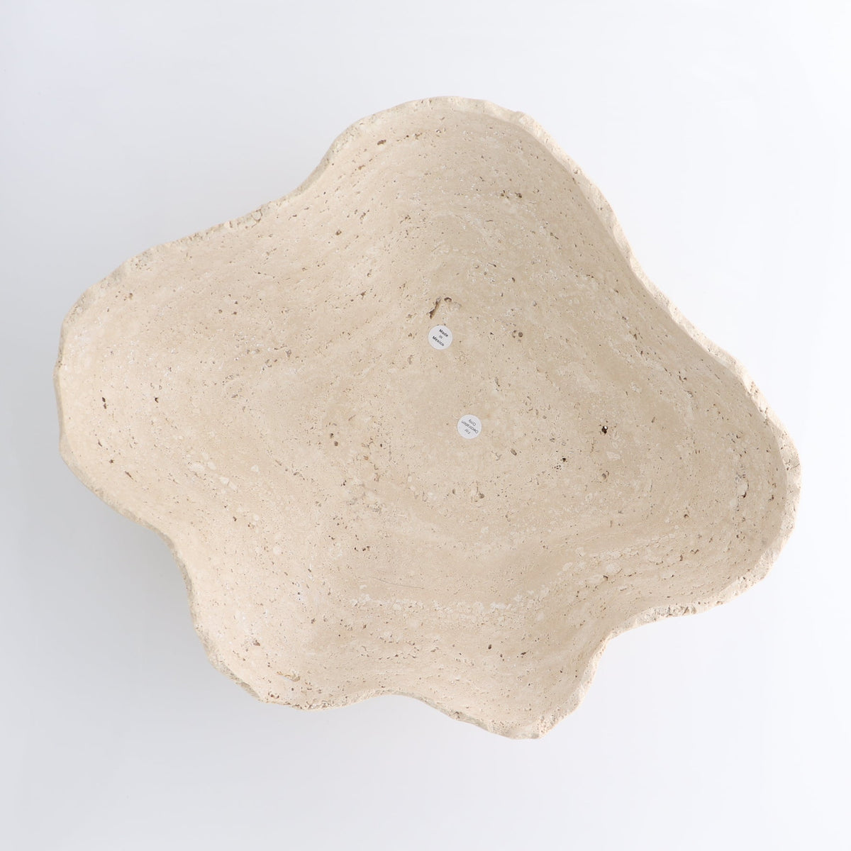 Mexican Travertine Bowl 14"