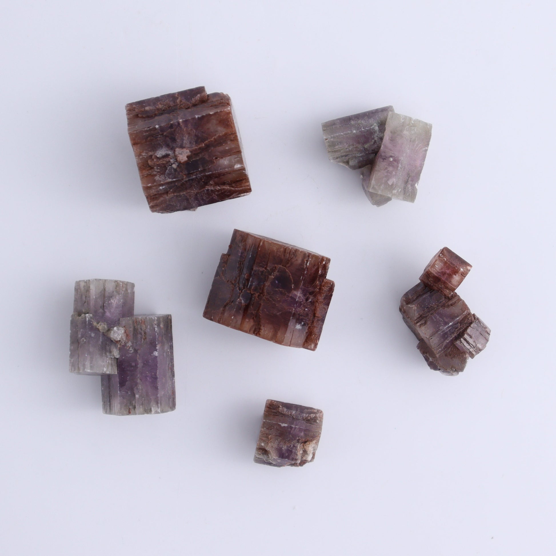 Purple Aragonite Set of 54 - Expert Wholesale and Supplier of Wholesale Crystals & Bulk Gemstones, ["aragonite","Purple Aragonite","Spain"]