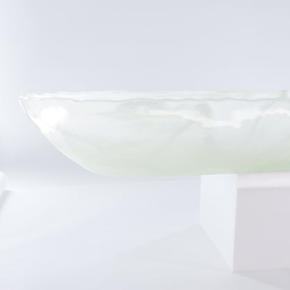 Mexican Onyx/Calcite Canoe Bowl - Expert Wholesale and Supplier of Wholesale Crystals & Bulk Gemstones, ["Bowls","Calcite","canoe","Mexico","onyx"]