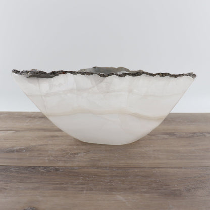 Mexican Onyx/Calcite Bowl 14"