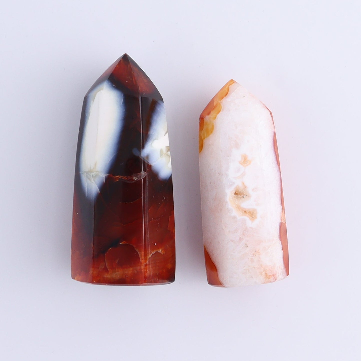 Carnelian Towers Set of 12 - Expert Wholesale and Supplier of Wholesale Crystals & Bulk Gemstones, ["carnelian","Madagascar","Towers"]