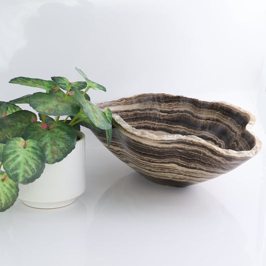 Mexican Onyx/Calcite Bowl 14"