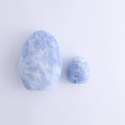 Blue Calcite Set of 4 - Expert Wholesale and Supplier of Wholesale Crystals & Bulk Gemstones, ["Blue Calcite","Calcite","Freeform","Madagascar"]