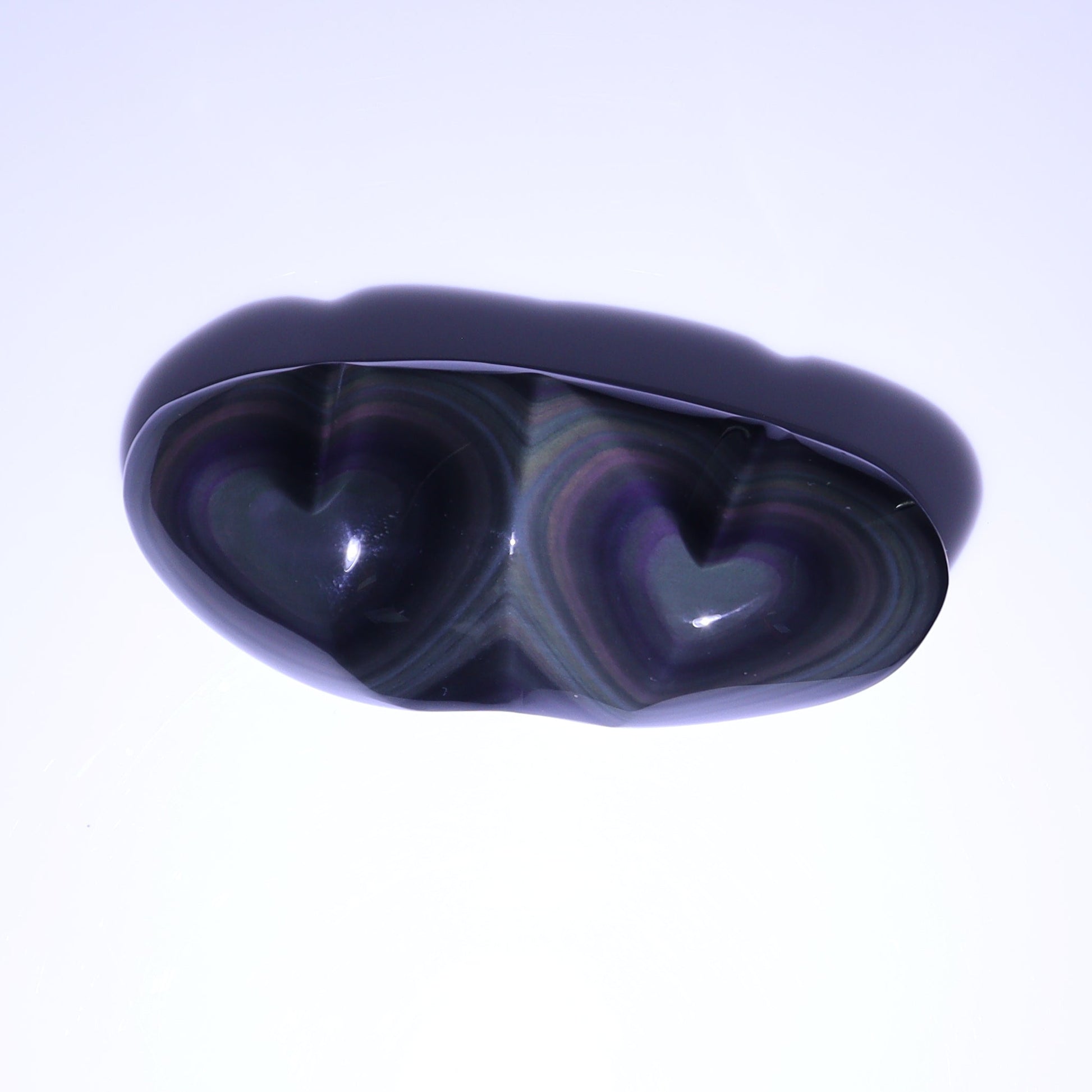 Rainbow Obsidian Heart Set of 3 - Expert Wholesale and Supplier of Wholesale Crystals & Bulk Gemstones, ["Hearts","Mexico","Obsidian","Rainbow Obsidian"]