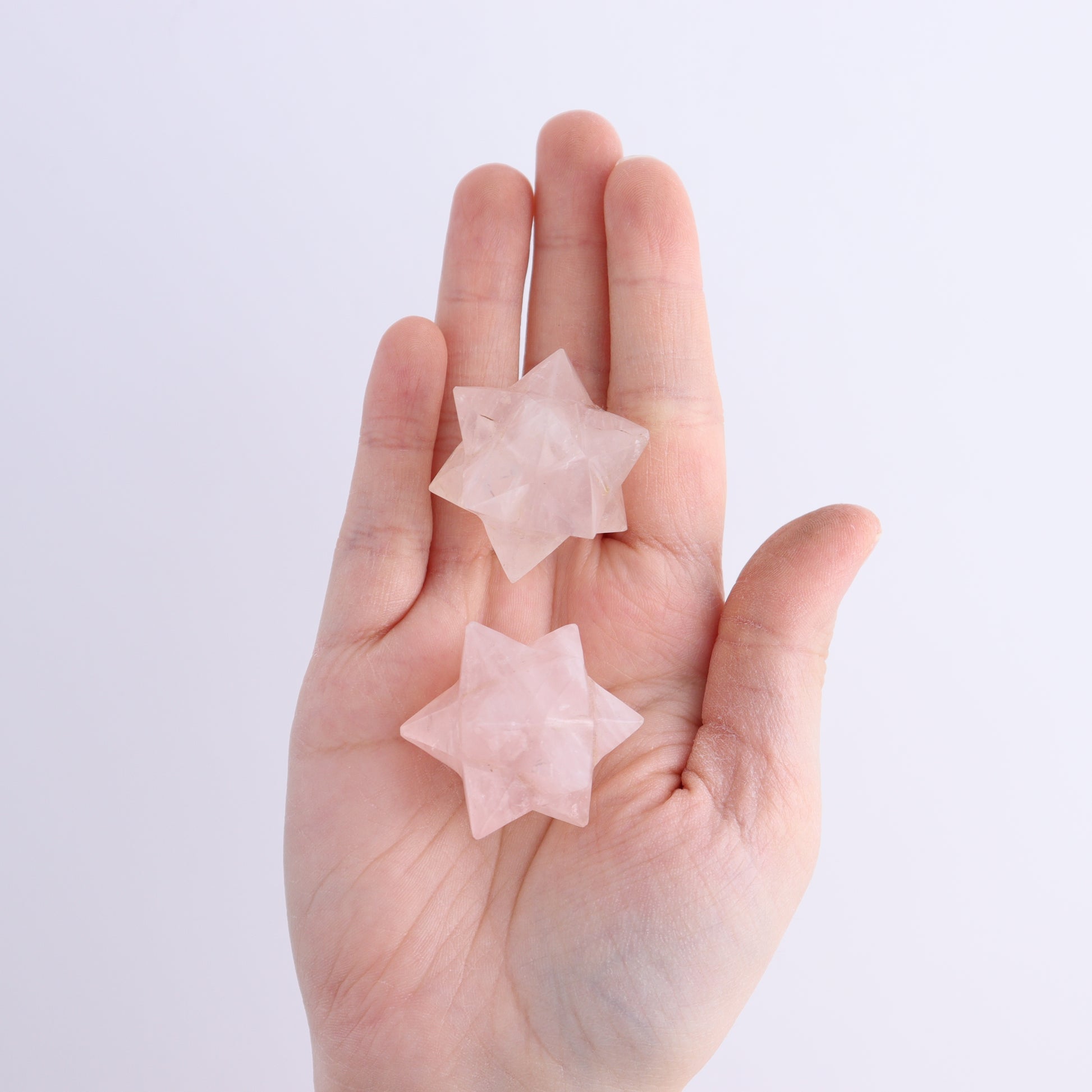 Rose Quartz Stars Set of 17 - Expert Wholesale and Supplier of Wholesale Crystals & Bulk Gemstones, ["Quartz","Rose Quartz","stars"]