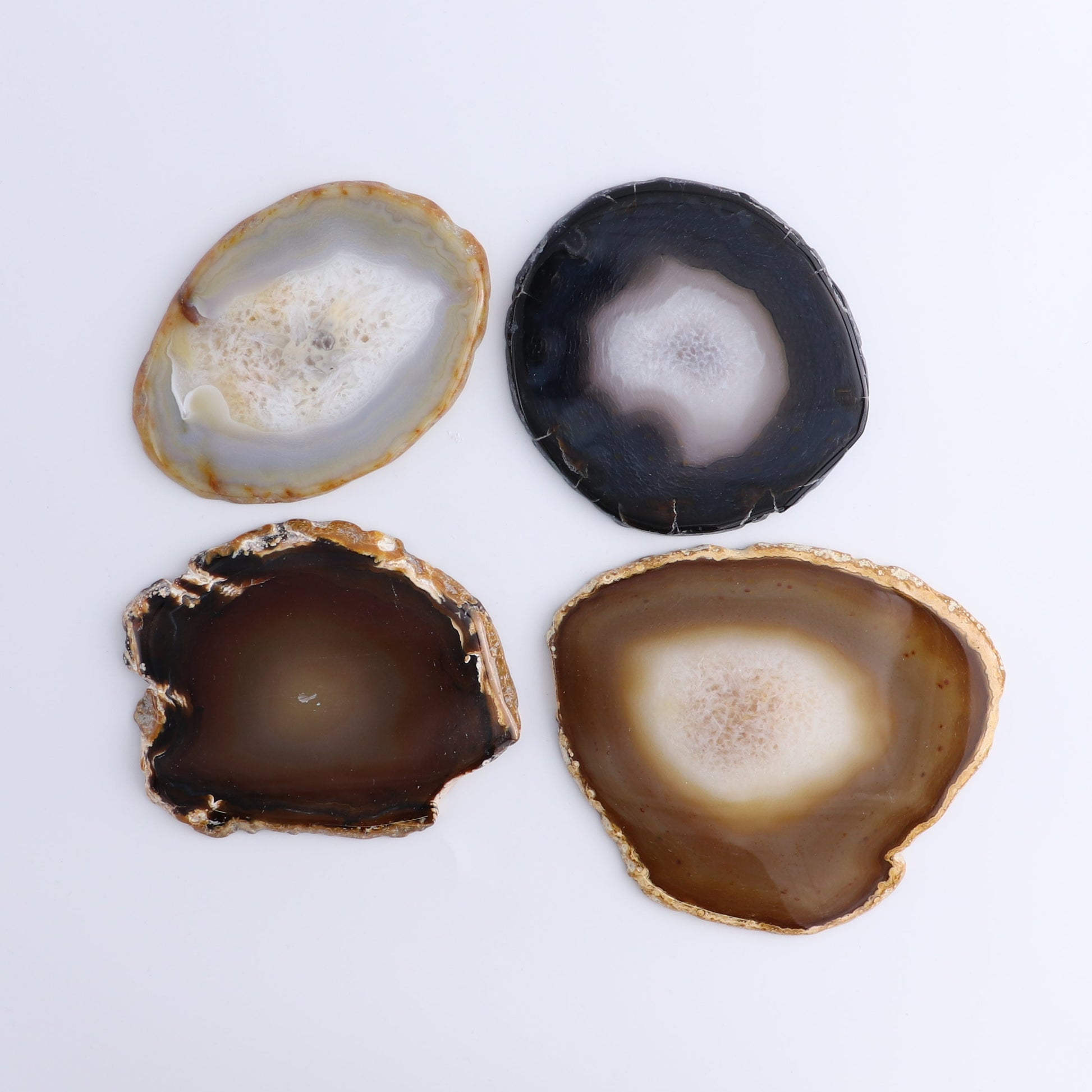 Agate Slices Set of 12 - Expert Wholesale and Supplier of Wholesale Crystals & Bulk Gemstones, ["Agate","Slices and Slabs"]