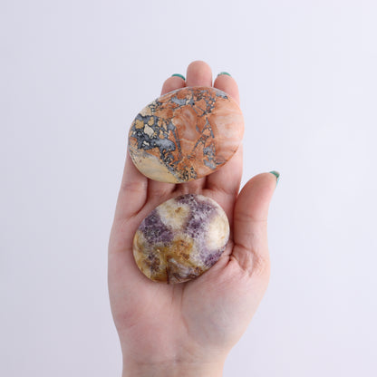 Maligano Jasper Palm Stones Set of 13 - Expert Wholesale and Supplier of Wholesale Crystals & Bulk Gemstones, ["Indonesia","Maligno Jasper","Palm Stones"]