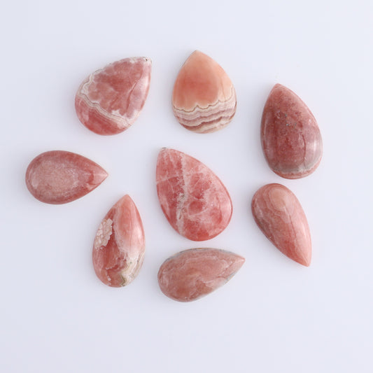 Rhodochrosite Cabs Set of 8 - Expert Wholesale and Supplier of Wholesale Crystals & Bulk Gemstones, ["Argentina","Cabs","Rhodochrosite"]