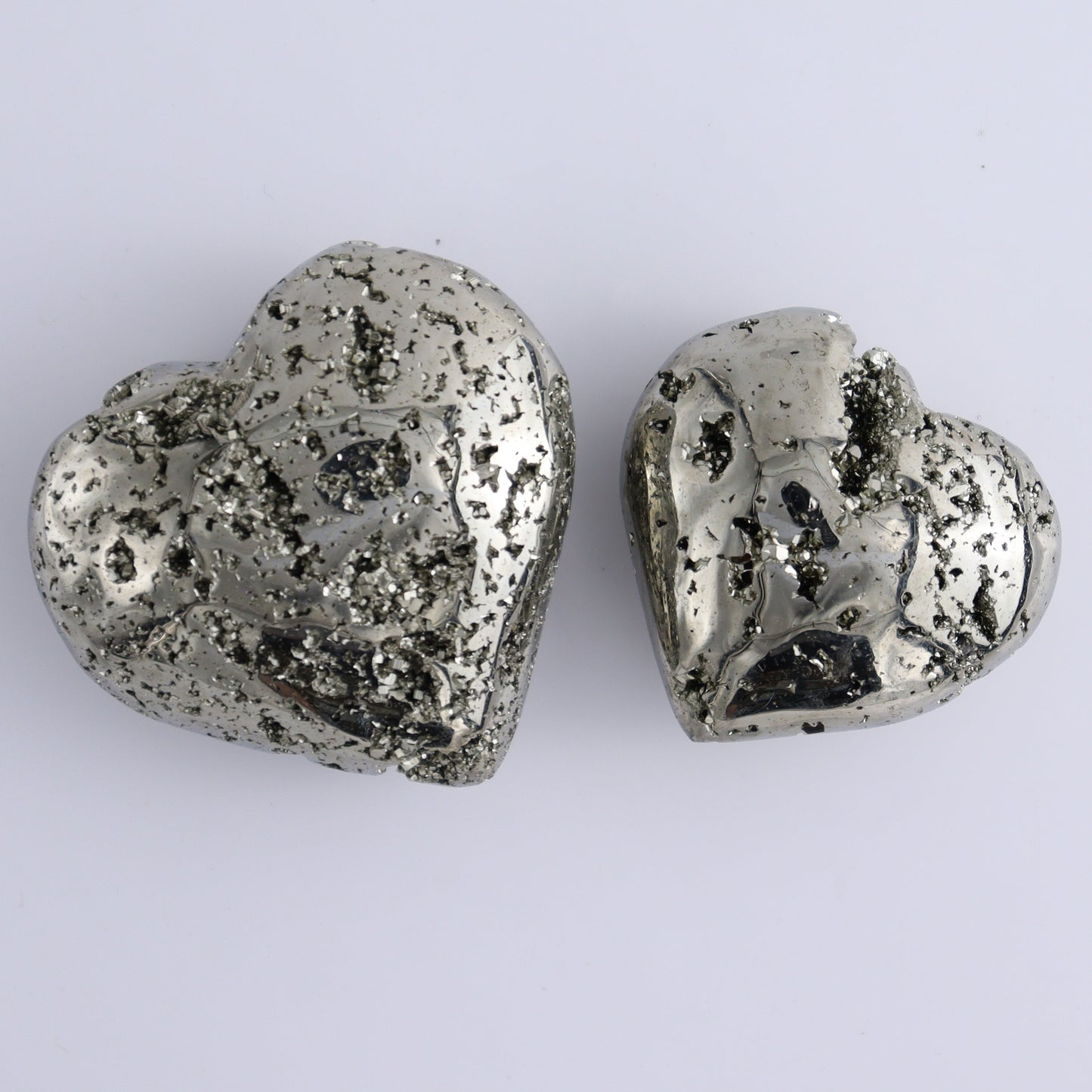 Pyrite Hearts Set of 9 - Expert Wholesale and Supplier of Wholesale Crystals & Bulk Gemstones, ["Hearts","Peru","Pyrite"]