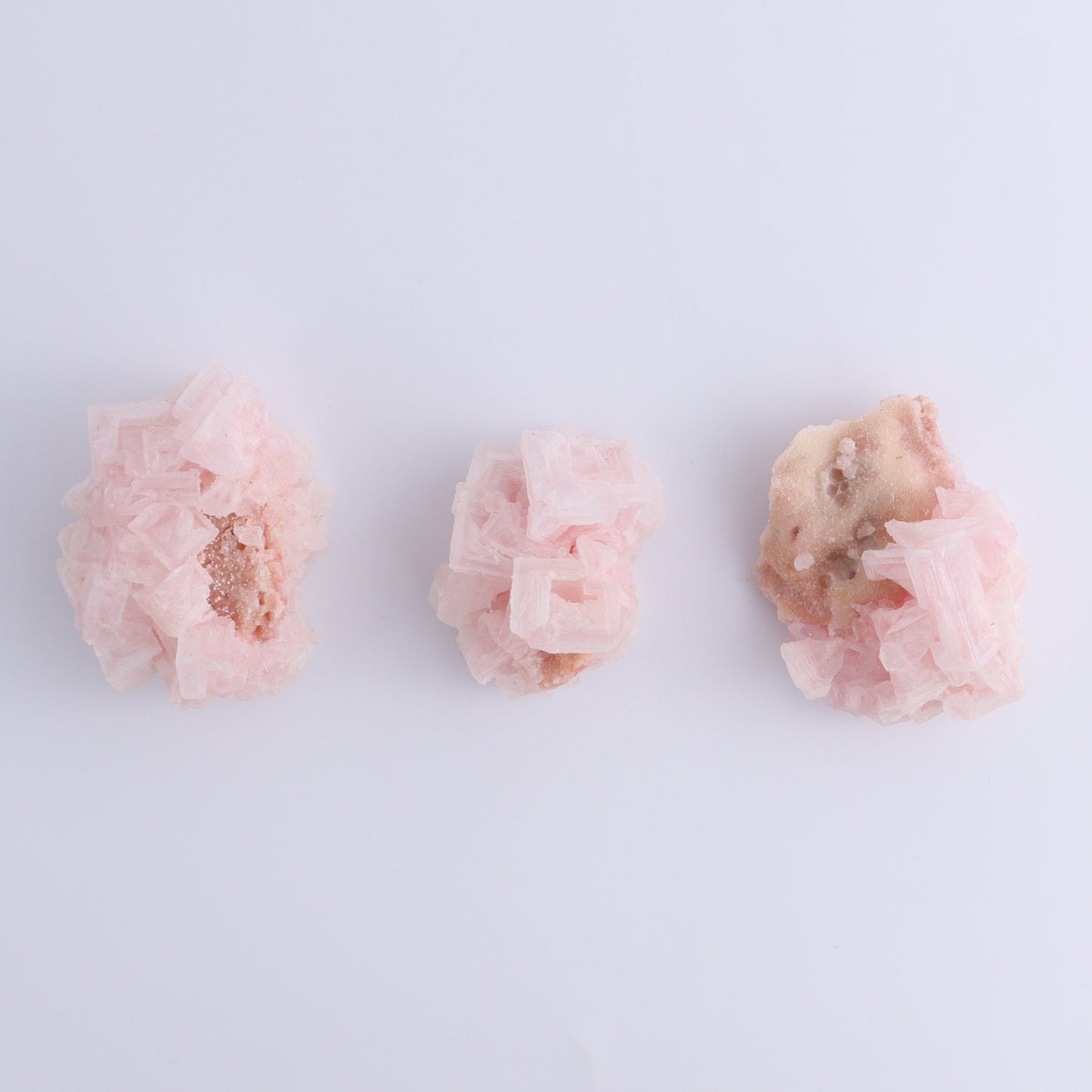 Searles Lake Pink Halite Flat of 13 - Expert Wholesale and Supplier of Wholesale Crystals & Bulk Gemstones, ["Flats","Halite","Pink Halite","United States"]