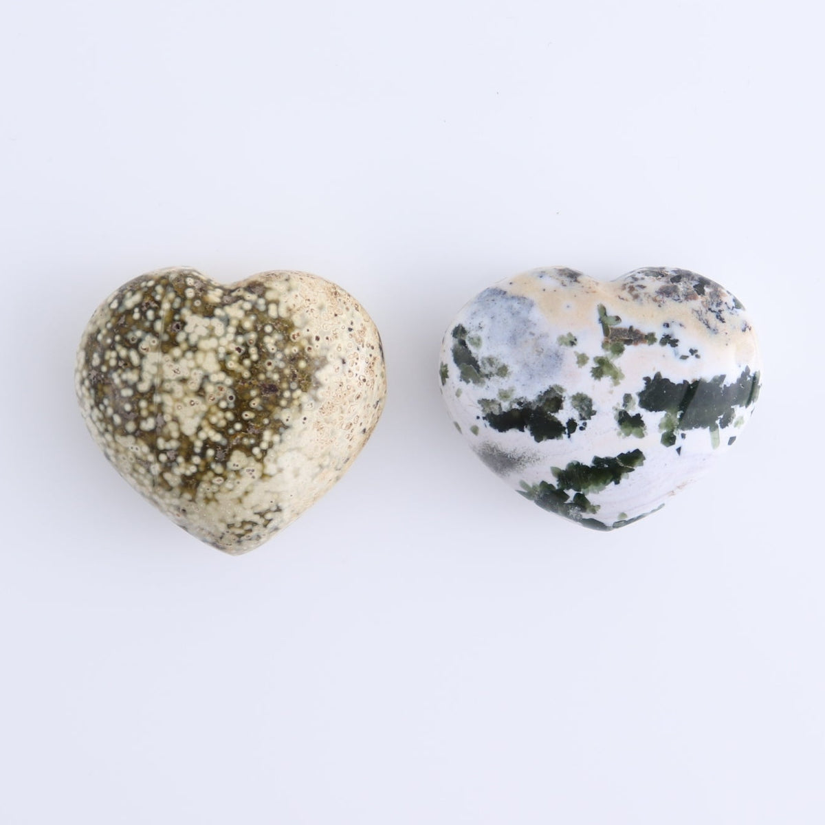 Ocean Jasper Hearts Set of 10