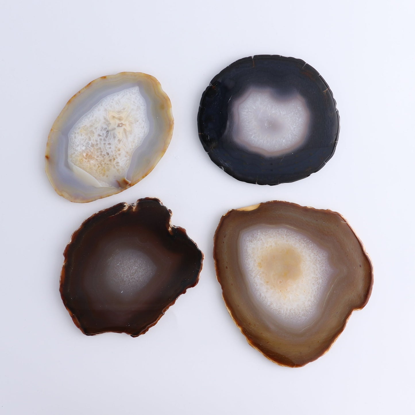Agate Slices Set of 12 - Expert Wholesale and Supplier of Wholesale Crystals & Bulk Gemstones, ["Agate","Slices and Slabs"]