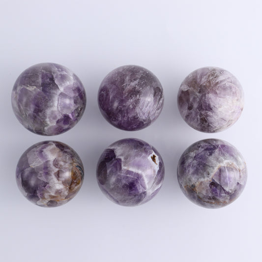 Amethyst Spheres Set of 6 - Expert Wholesale and Supplier of Wholesale Crystals & Bulk Gemstones, ["Amethyst","Brazil","Spheres"]