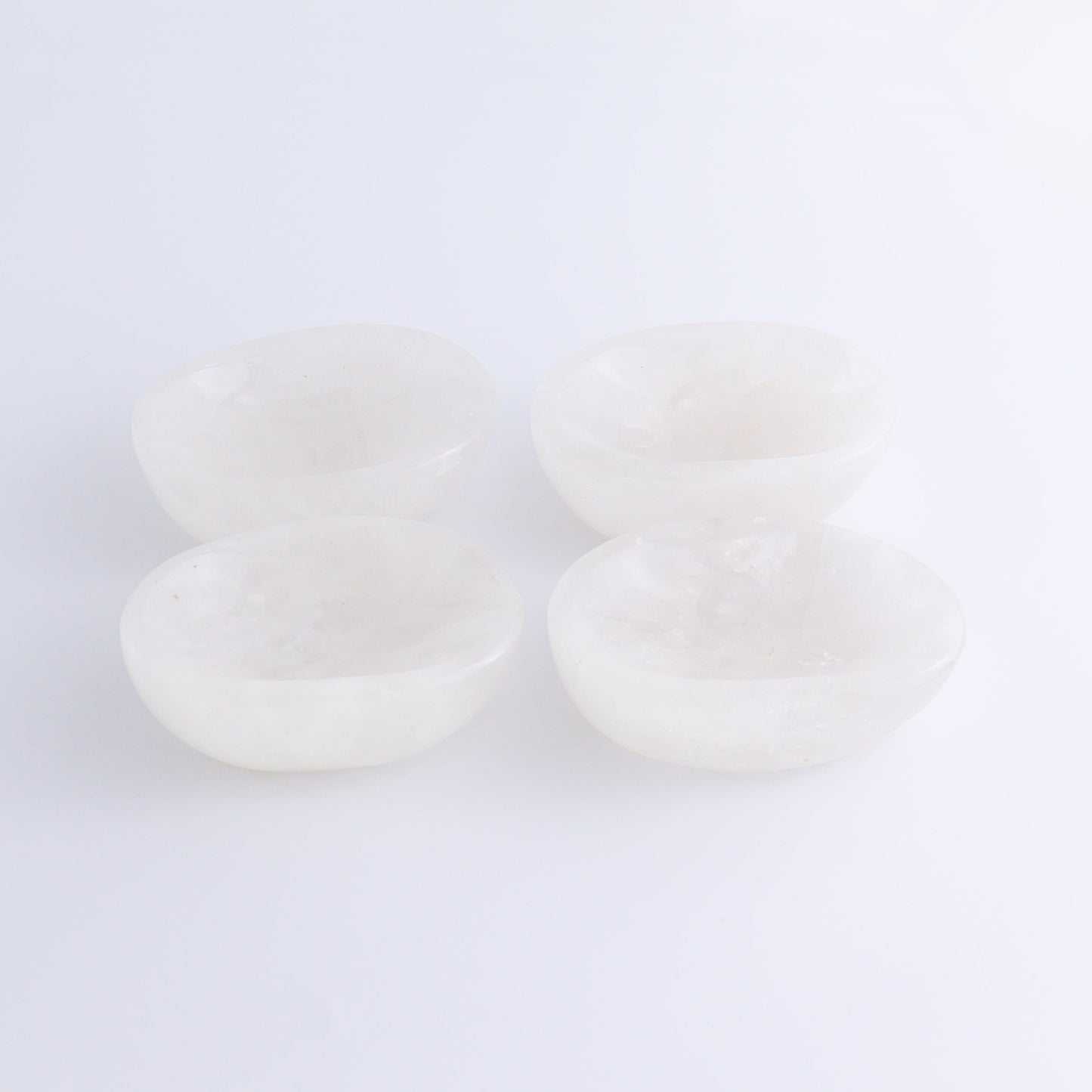 Clear Quartz Bowls Set of 4 - Expert Wholesale and Supplier of Wholesale Crystals & Bulk Gemstones, ["Bowls","Clear Quartz","Madagascar","Quartz"]