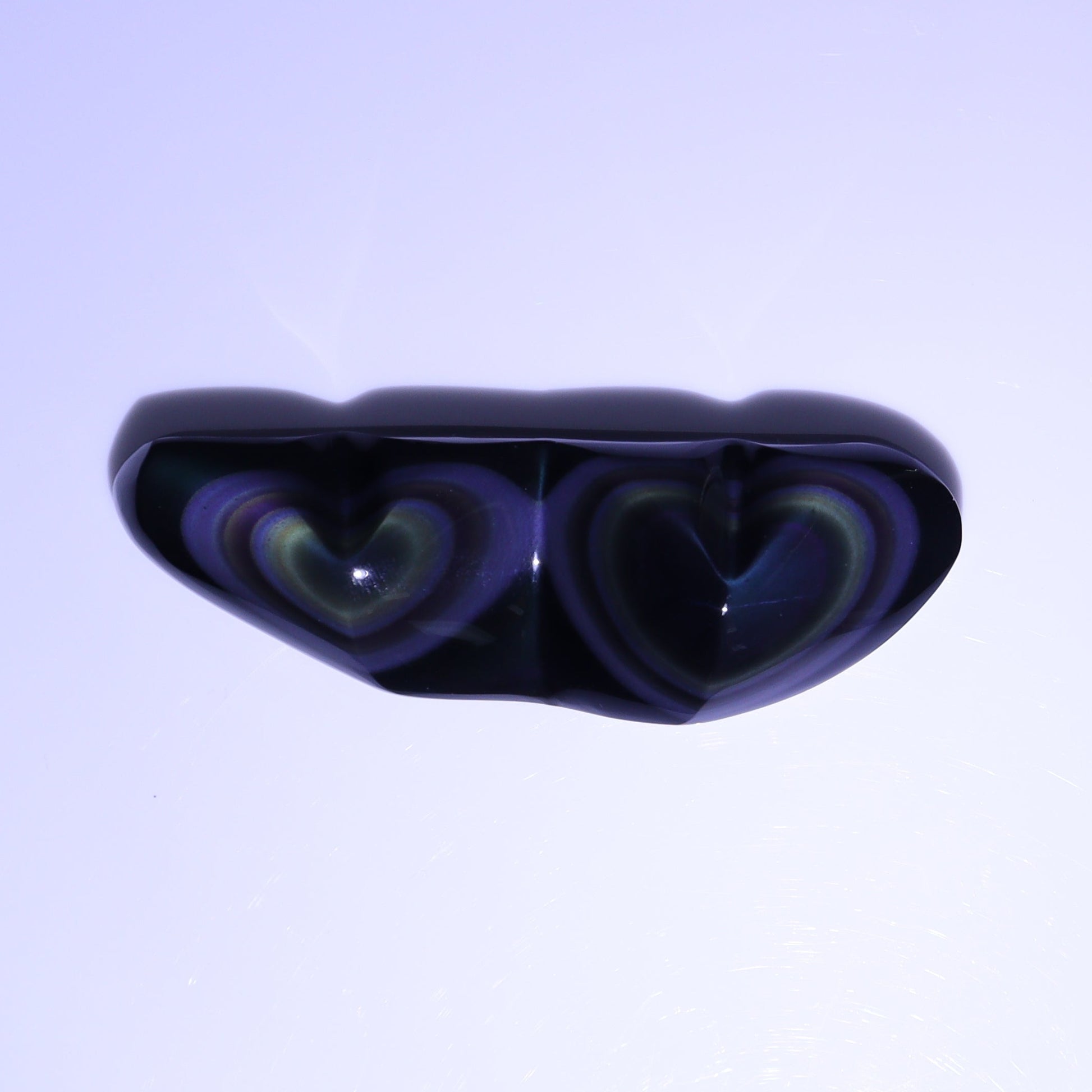 Rainbow Obsidian Heart Set of 3 - Expert Wholesale and Supplier of Wholesale Crystals & Bulk Gemstones, ["Hearts","Mexico","Obsidian","Rainbow Obsidian"]