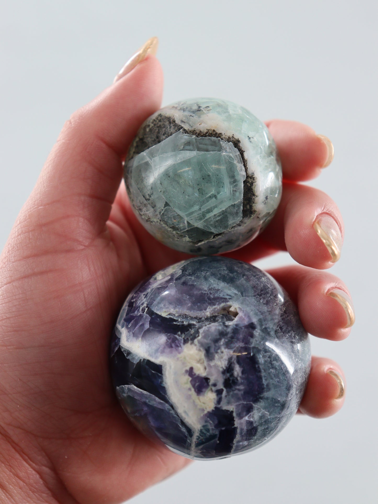 Fluorite Spheres Set of 6 - Expert Vendor of Wholesale Crystals