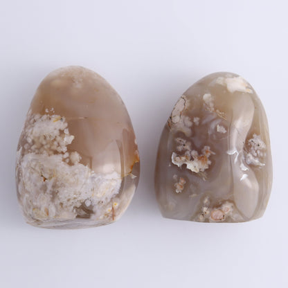 Flower Agate Freeforms Set of 6 - Expert Wholesale and Supplier of Wholesale Crystals & Bulk Gemstones, ["Flower Agate","Freeforms","Madagascar"]