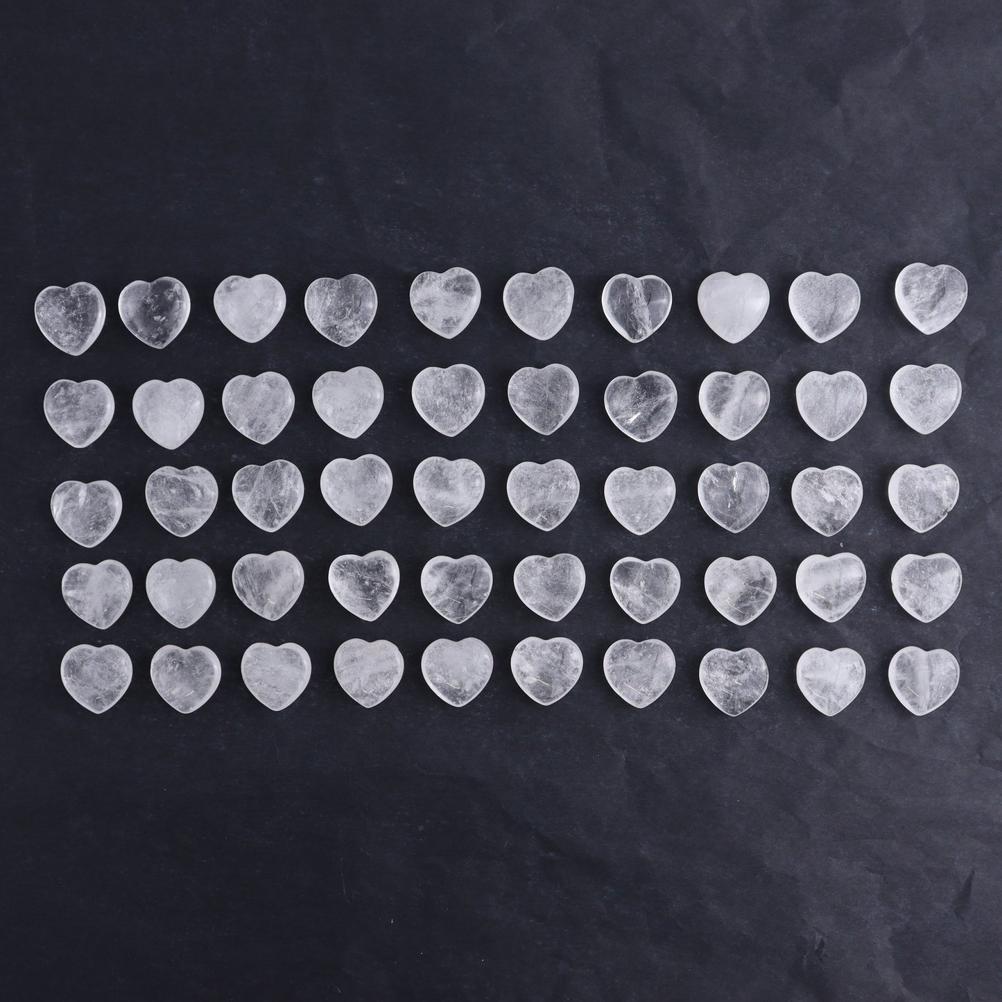 50 pcs Mini Clear Quartz Hearts - Expert Wholesale and Supplier of Wholesale Crystals & Bulk Gemstones, ["Clear Quartz","Hearts","Quartz"]