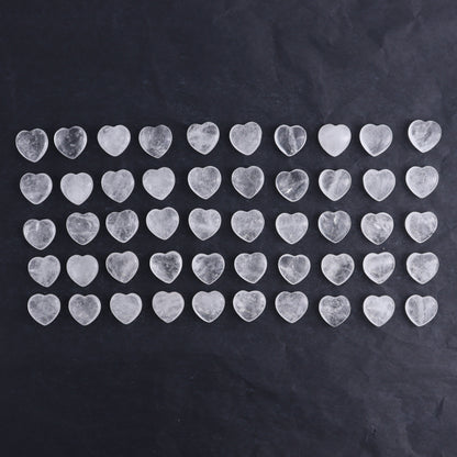 50 pcs Mini Clear Quartz Hearts - Expert Wholesale and Supplier of Wholesale Crystals & Bulk Gemstones, ["Clear Quartz","Hearts","Quartz"]
