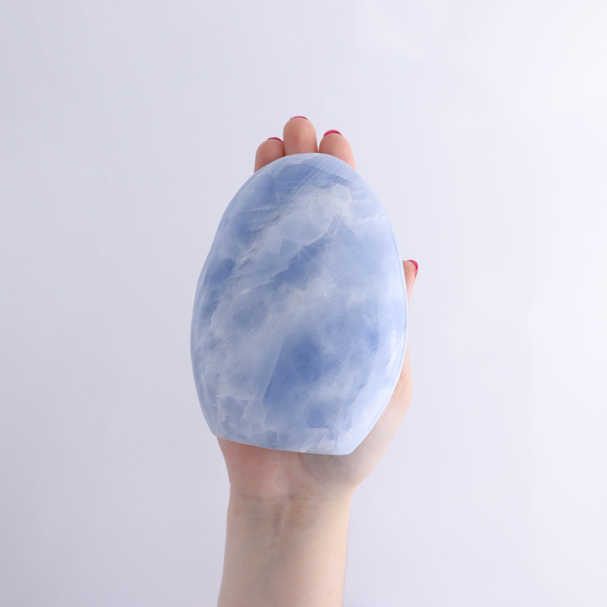 Blue Calcite Set of 4 - Expert Wholesale and Supplier of Wholesale Crystals & Bulk Gemstones, ["Blue Calcite","Calcite","Freeform","Madagascar"]