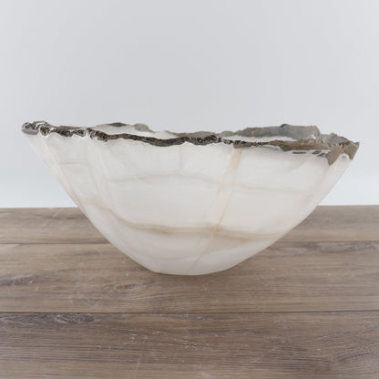 Mexican Onyx/Calcite Bowl 14"