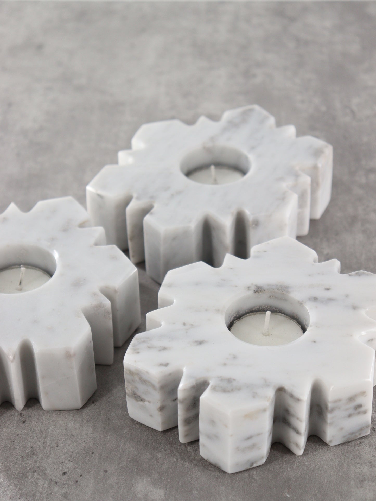 Marble Snowflake Candle Holders Set of 5 - Expert Wholesale and Supplier of Wholesale Crystals & Bulk Gemstones, []