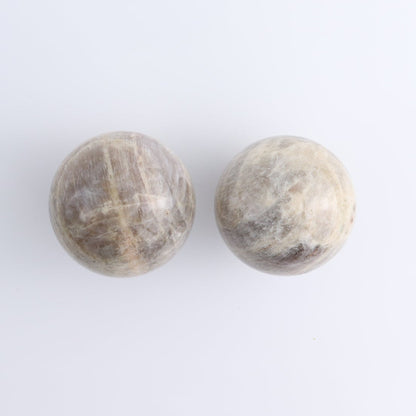 Sunstone-Moonstone Spheres Set of 3