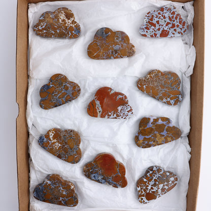 Brecciated Jasper Clouds Set of 11 - Expert Wholesale and Supplier of Wholesale Crystals & Bulk Gemstones, ["Brecciated Jasper","Clouds","Indonesia"]