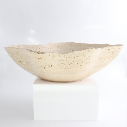 Mexican Travertine Bowl 14"