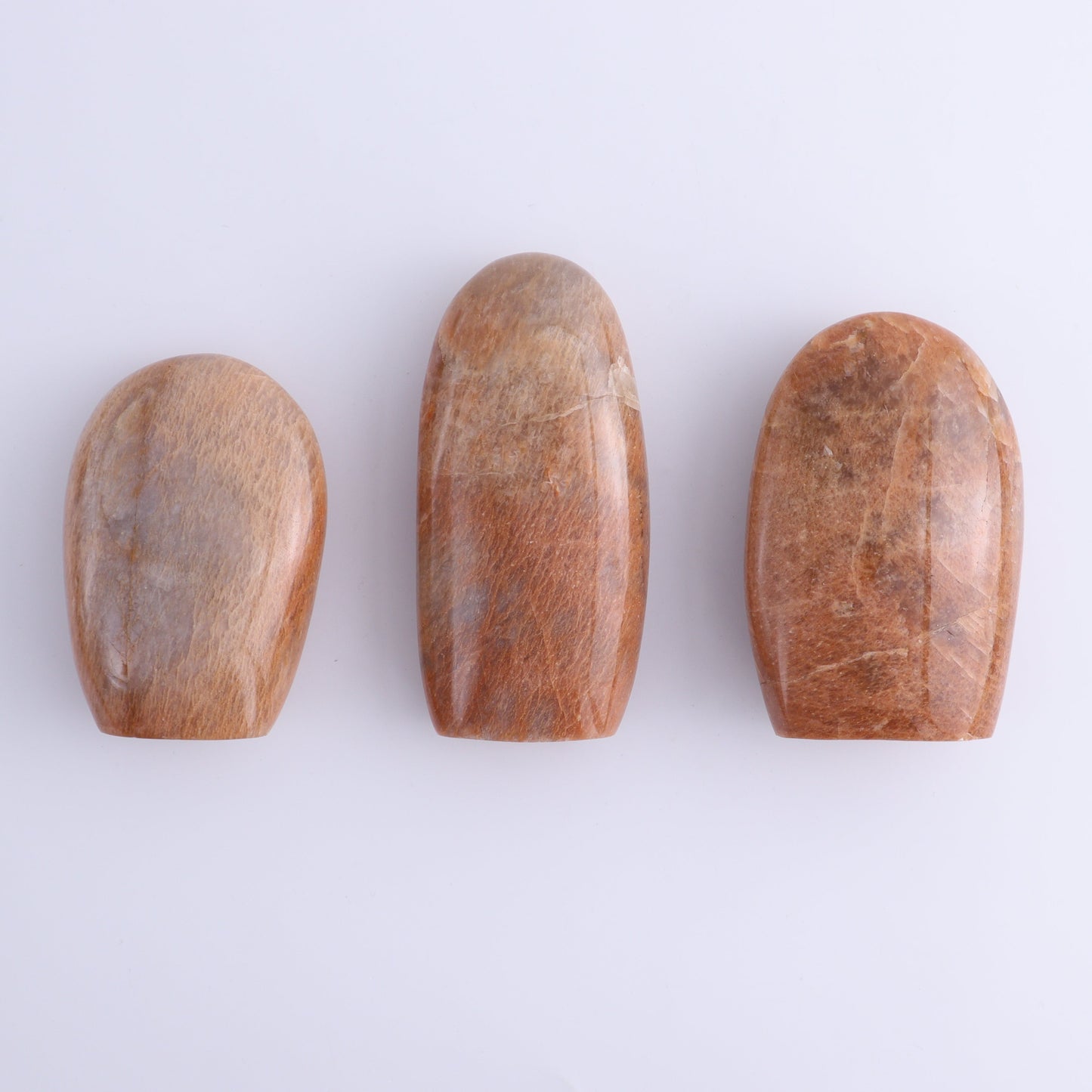 Peach Moonstone Freeform Set of 9 - Expert Wholesale and Supplier of Wholesale Crystals & Bulk Gemstones, ["Freeforms","Peach Moonstone"]