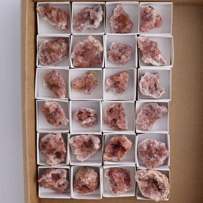 Pink Amethyst Clusters Set of 24
