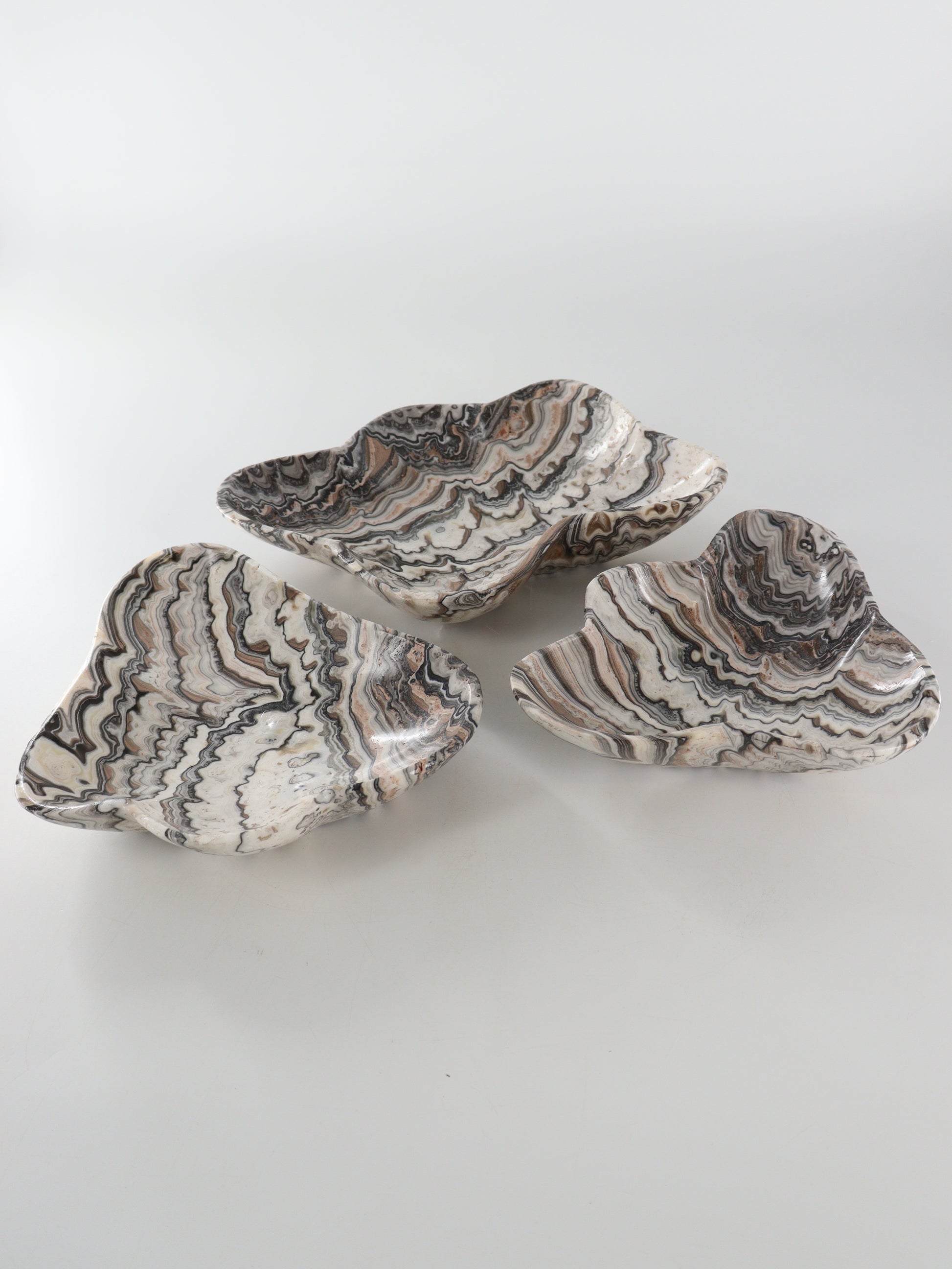Zebra Onyx Bowls Set of 3 - Expert Wholesale and Supplier of Wholesale Crystals & Bulk Gemstones, []